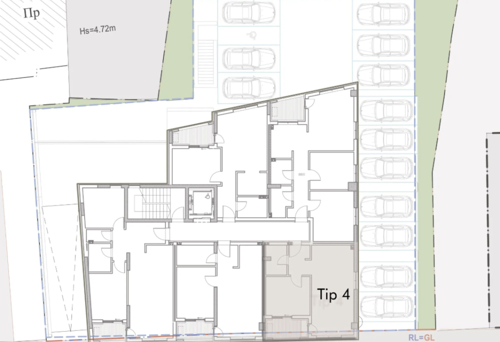 Slika 1 - Smart zgrada, dvosoban stan u centru