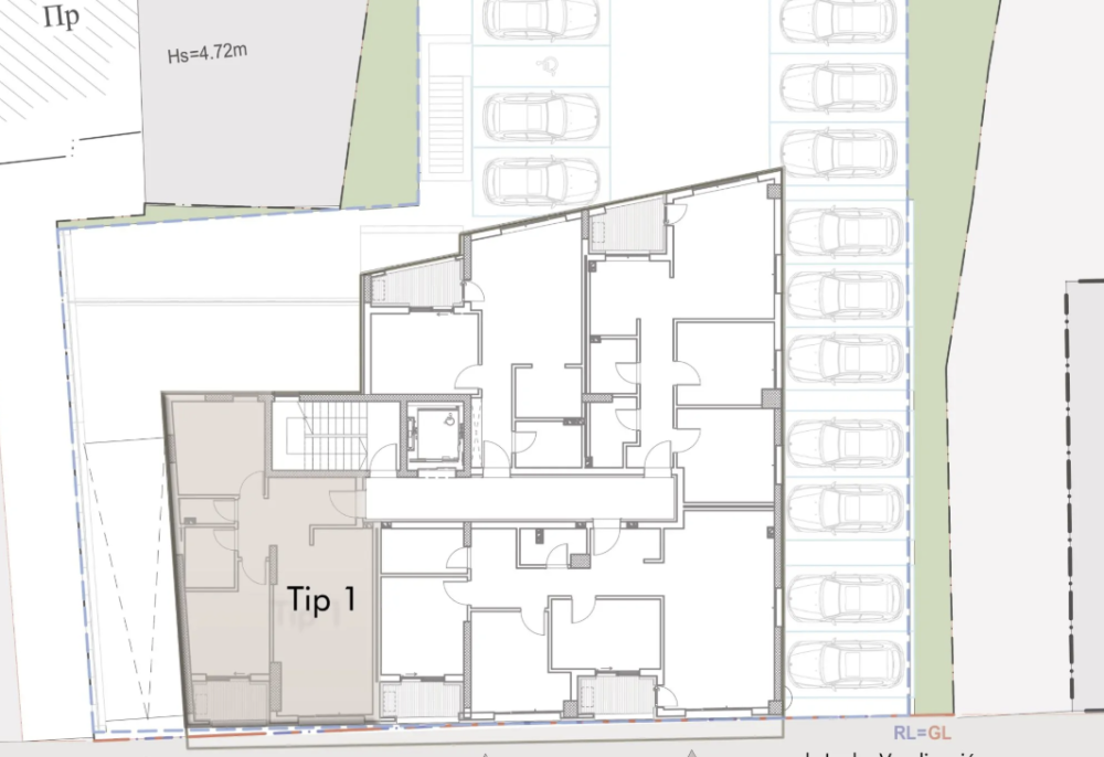 Slika 2 - Stan u zgradi, novogradnja, etažno grejanje, oglas ID 376166