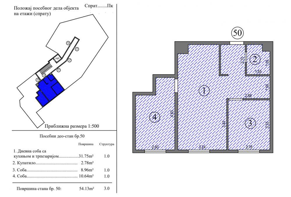 Glavna slika -Prodaja dvoiposobnog stana, U blizini Pravnog fakulteta Niš, terasa, lift