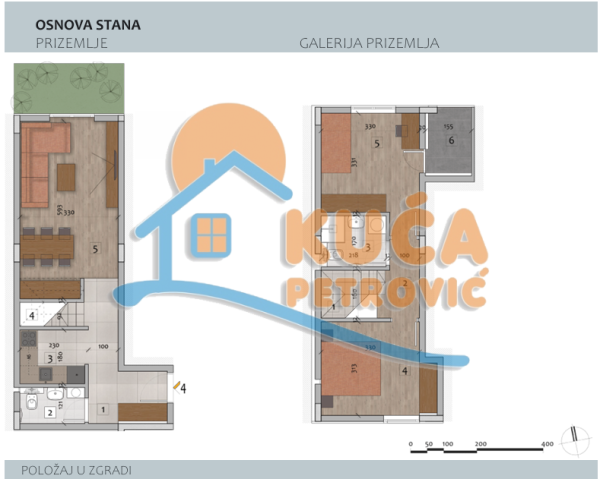 Slika 1 - Stan u zgradi, novogradnja, centralno grejanje, oglas ID p-014724