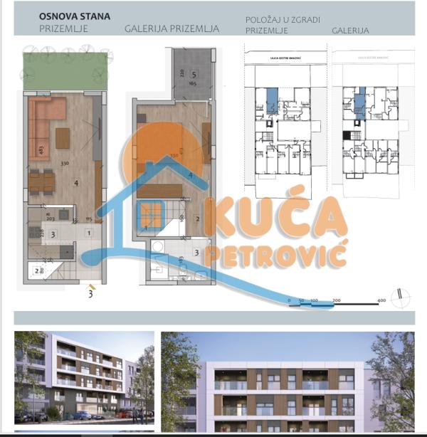 Glavna slika -Stan u zgradi, novogradnja, centralno grejanje, oglas ID p-014723