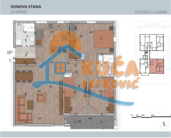 Slika 1 - Stan u zgradi, novogradnja, centralno grejanje, oglas ID p-014720