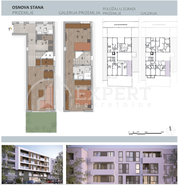 Slika 1 - Stan u zgradi, novogradnja, centralno grejanje, oglas ID p-014728