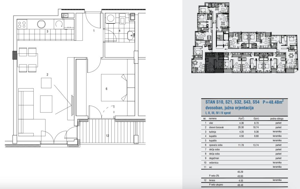 Glavna slika -Stan u zgradi, novogradnja, grejanje na struju, oglas ID 378810