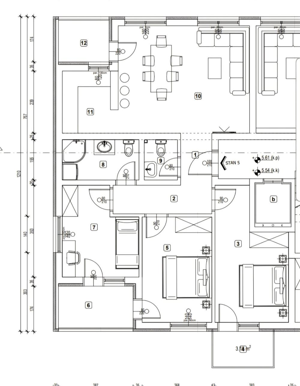 Slika 4 - Četvorosoban stan u  novogradnji sa PDV-om na lepoj lokaciji na Paliluli ID#7513