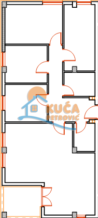 Slika 3 - Stan u zgradi, novogradnja, uknjižen, etažno grejanje, oglas ID p-015571