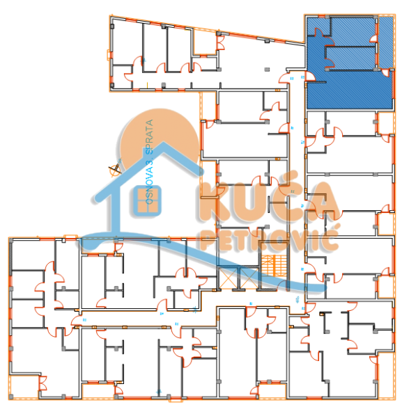 Slika 2 - Stan u zgradi, novogradnja, uknjižen, etažno grejanje, oglas ID p-015570