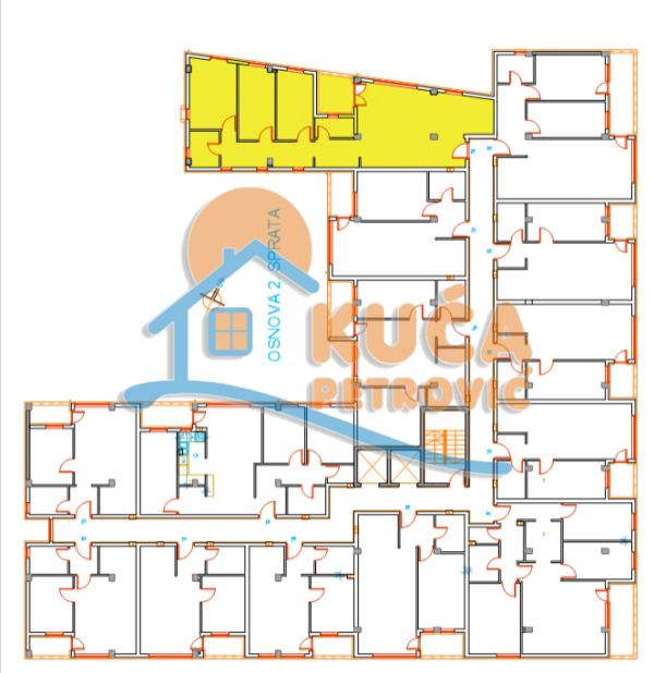 Slika 2 - Stan u zgradi, novogradnja, uknjižen, etažno grejanje, oglas ID p-015564