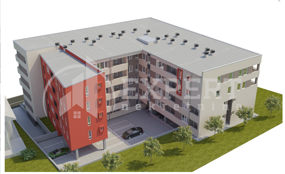 Slika 1 - Stan u zgradi, novogradnja, uknjižen, etažno grejanje, oglas ID p-015553