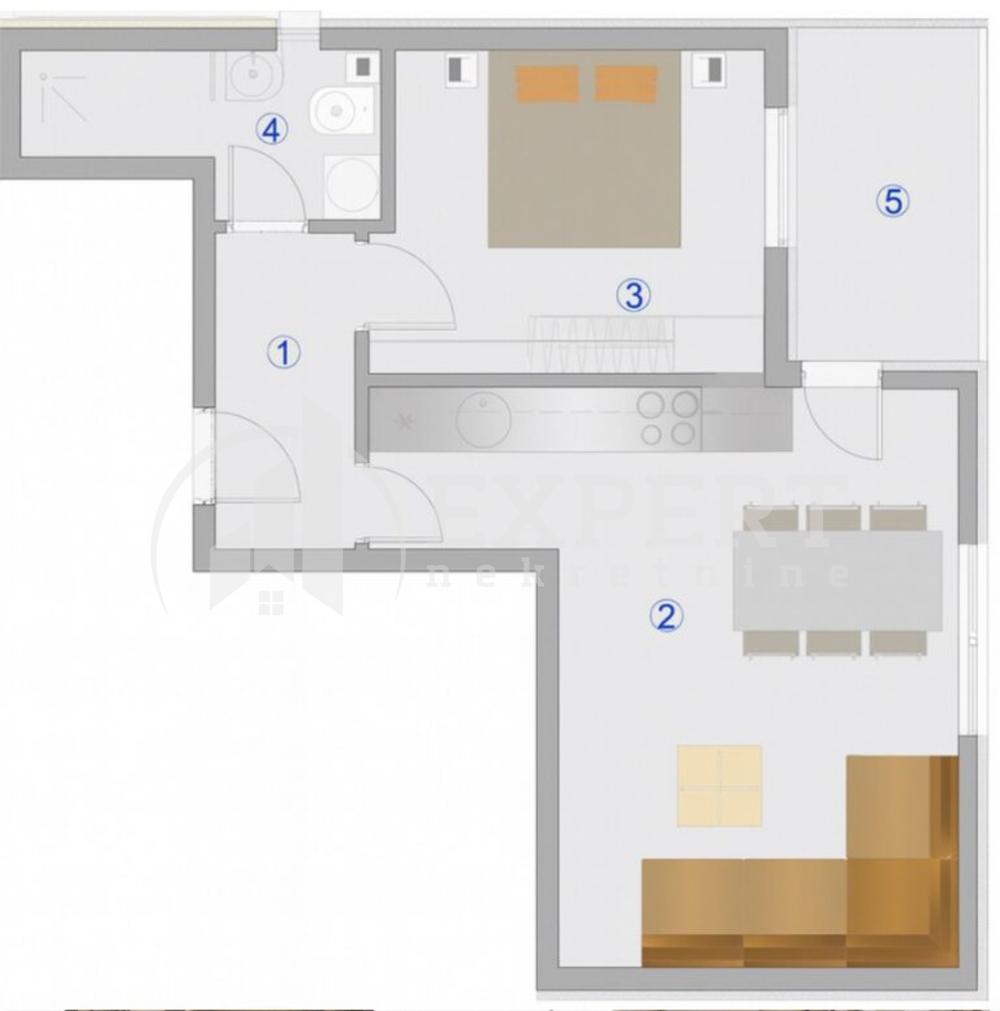 Slika 1 - Stan u zgradi, novogradnja, oglas ID p-015527