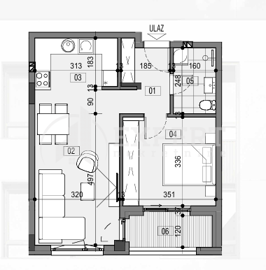 Slika 9 - Stan u zgradi, novogradnja, etažno grejanje, oglas ID p-015511