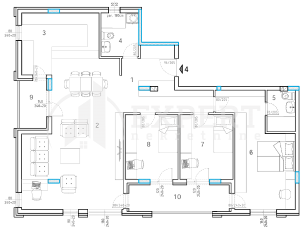 Slika 2 - Stan u zgradi, novogradnja, etažno grejanje, oglas ID p-015647