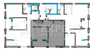 Slika 2 - Stan u zgradi, novogradnja, etažno grejanje, oglas ID p-015649