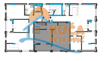 Slika 2 - Stan u zgradi, novogradnja, etažno grejanje, oglas ID p-015649