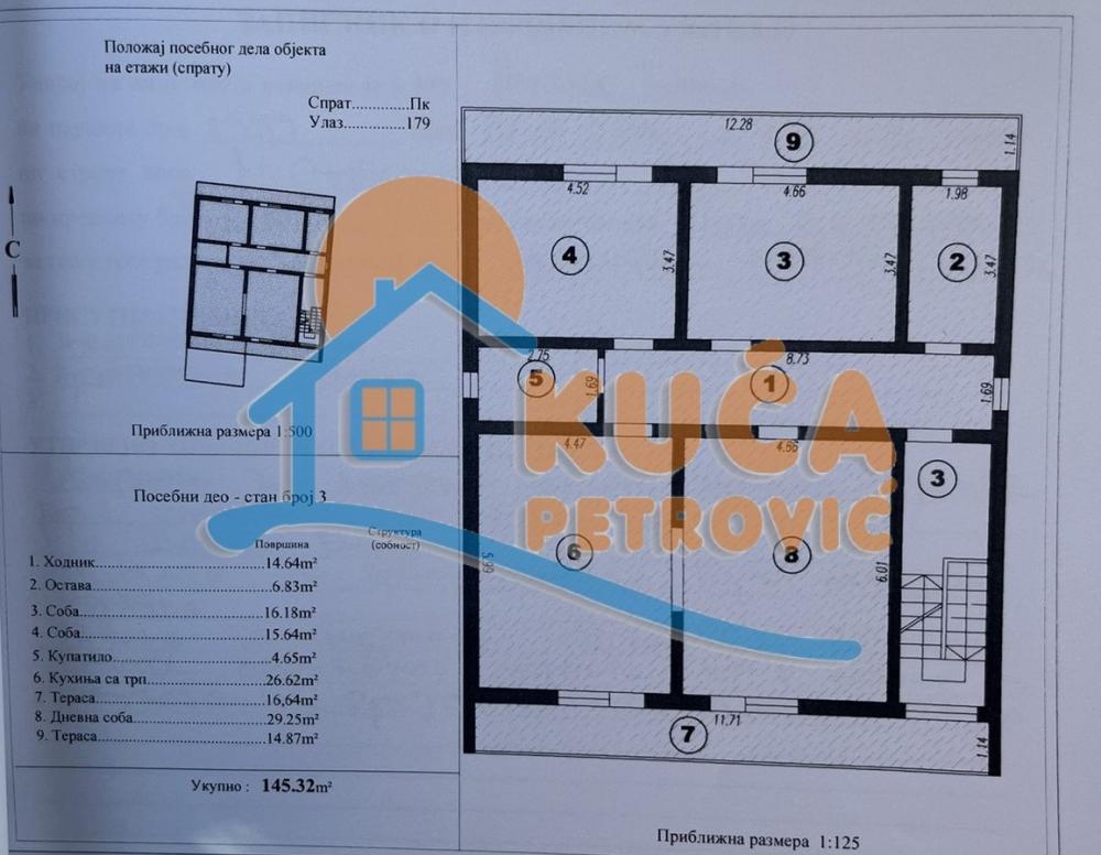 Slika 1 - Stan u zgradi, oglas ID p-015660