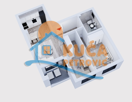 Slika 2 - Stan u zgradi, novogradnja, oglas ID p-015678