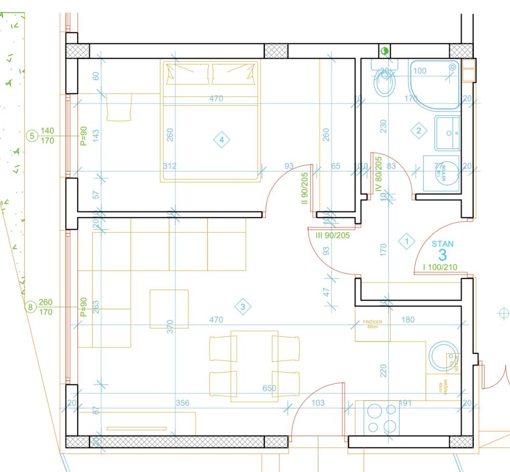 Glavna slika -Stan u zgradi, novogradnja, uknjižen, etažno grejanje, oglas ID 370138