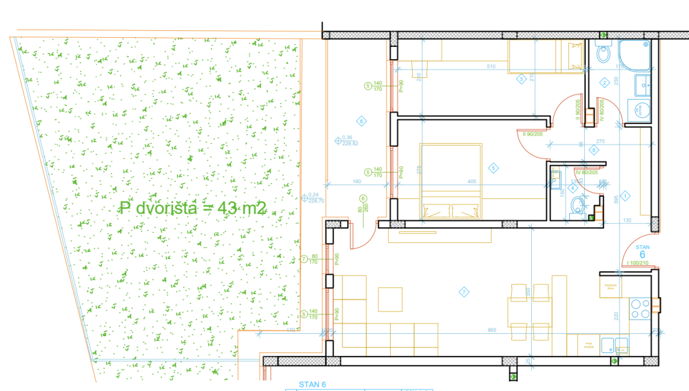 Slika 1 - 3.0 stan sa dvorištem, novogradnja Apelovac