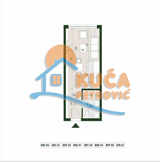 Slika 6 - Stan u zgradi, novogradnja, centralno grejanje, oglas ID p-015759