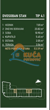 Slika 6 - Stan u zgradi, novogradnja, centralno grejanje, oglas ID p-015763