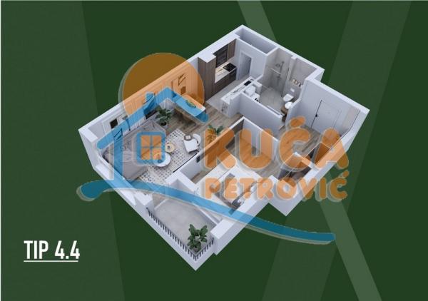 Slika 3 - Stan u zgradi, novogradnja, centralno grejanje, oglas ID p-015782