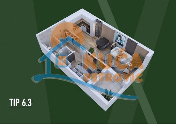 Slika 3 - Stan u zgradi, novogradnja, centralno grejanje, oglas ID p-015787