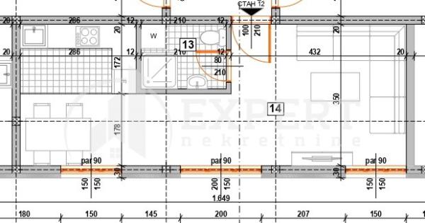 Slika 3 - Stan u zgradi, novogradnja, uknjižen, grejanje na struju, oglas ID p-015749