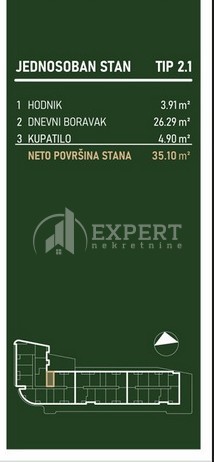 Slika 7 - Stan u zgradi, novogradnja, centralno grejanje, oglas ID p-015760