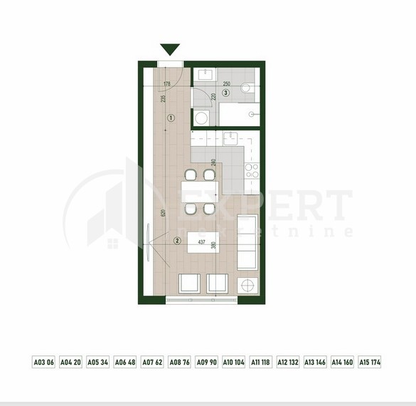 Slika 5 - Stan u zgradi, novogradnja, centralno grejanje, oglas ID p-015761
