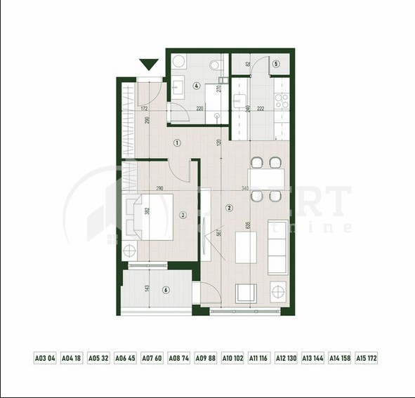 Slika 1 - Stan u zgradi, novogradnja, centralno grejanje, oglas ID p-015779
