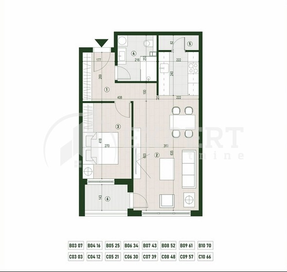 Slika 1 - Stan u zgradi, novogradnja, centralno grejanje, oglas ID p-015781