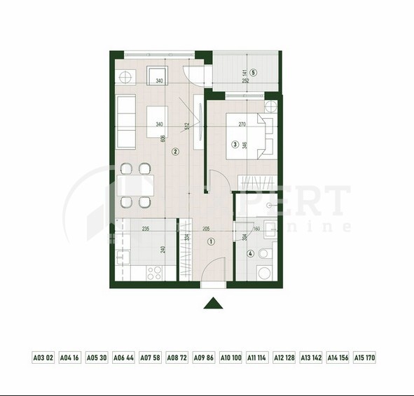 Slika 1 - Stan u zgradi, novogradnja, centralno grejanje, oglas ID p-015785