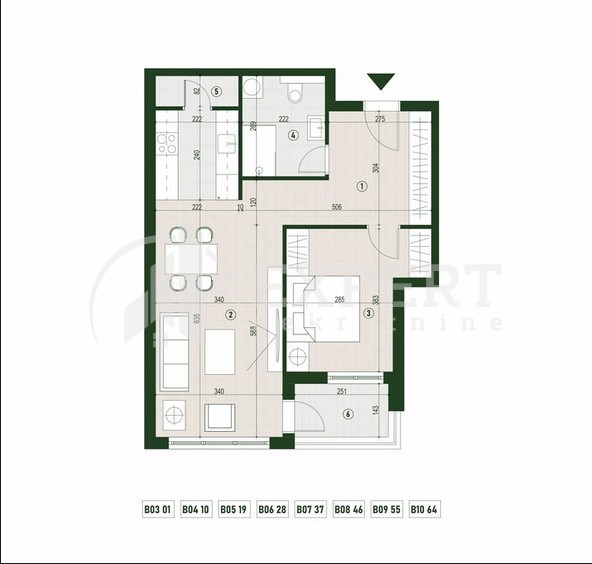 Slika 1 - Stan u zgradi, novogradnja, centralno grejanje, oglas ID p-015782
