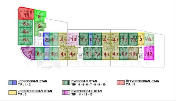 Slika 3 - Stan u zgradi, novogradnja, centralno grejanje, oglas ID p-015789