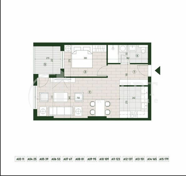 Slika 1 - Stan u zgradi, novogradnja, centralno grejanje, oglas ID p-015794