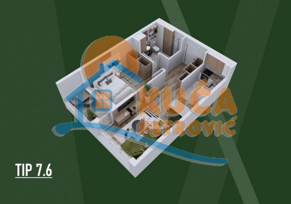 Slika 4 - Stan u zgradi, novogradnja, centralno grejanje, oglas ID p-015800