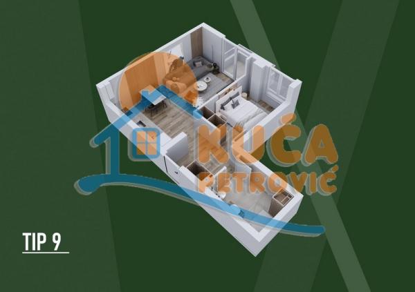 Slika 3 - Stan u zgradi, novogradnja, centralno grejanje, oglas ID p-015802