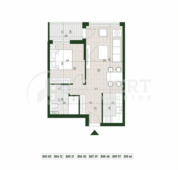 Slika 1 - Stan u zgradi, novogradnja, centralno grejanje, oglas ID p-015795