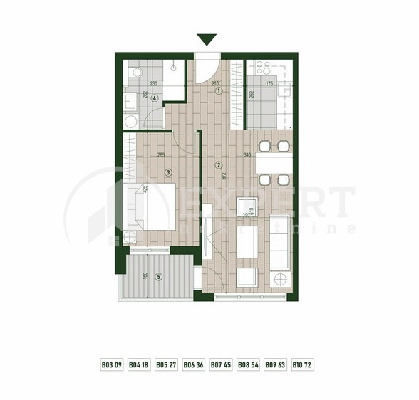 Slika 1 - Stan u zgradi, novogradnja, centralno grejanje, oglas ID p-015799