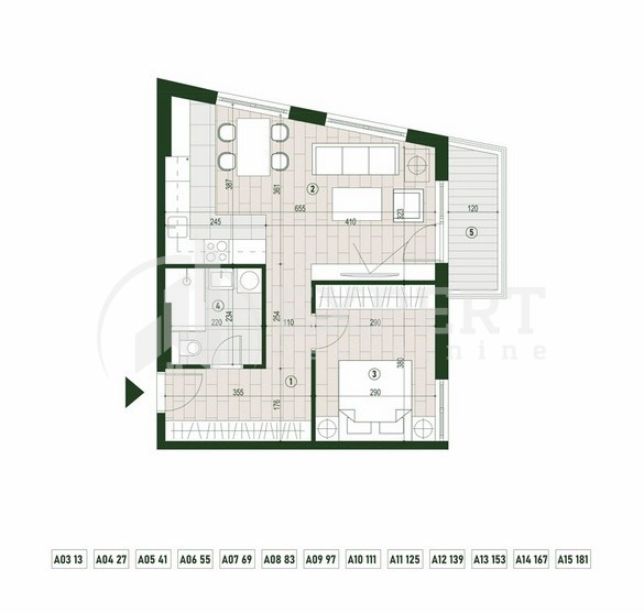 Slika 1 - Stan u zgradi, novogradnja, centralno grejanje, oglas ID p-015801