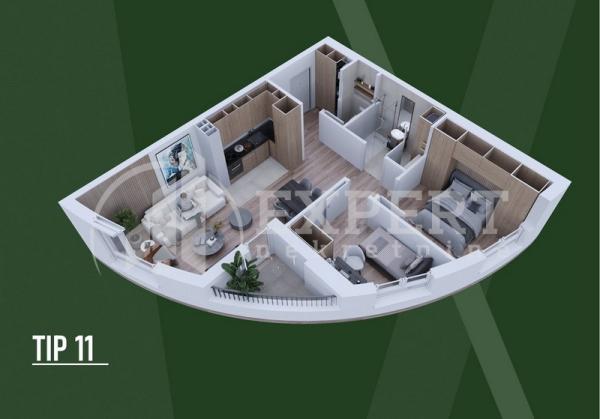 Slika 4 - Stan u zgradi, novogradnja, centralno grejanje, oglas ID p-015807