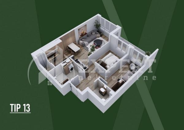 Slika 4 - Stan u zgradi, novogradnja, centralno grejanje, oglas ID p-015811