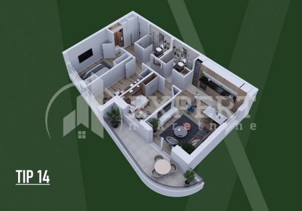 Slika 4 - Stan u zgradi, novogradnja, centralno grejanje, oglas ID p-015812