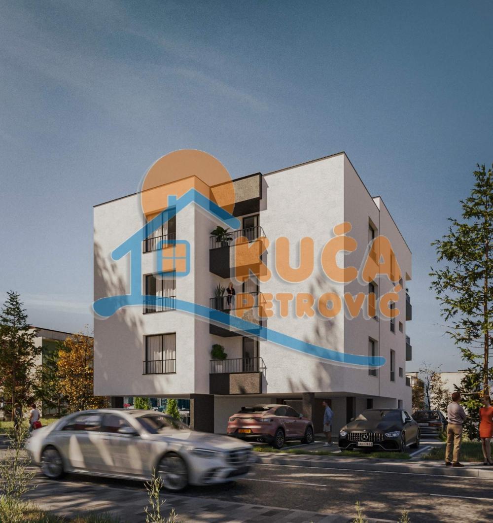 Glavna slika -Stan u zgradi, novogradnja, uknjižen, etažno grejanje, oglas ID p-015884