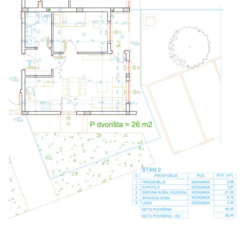 Glavna slika -Uz stan ide dvorište od 26m2