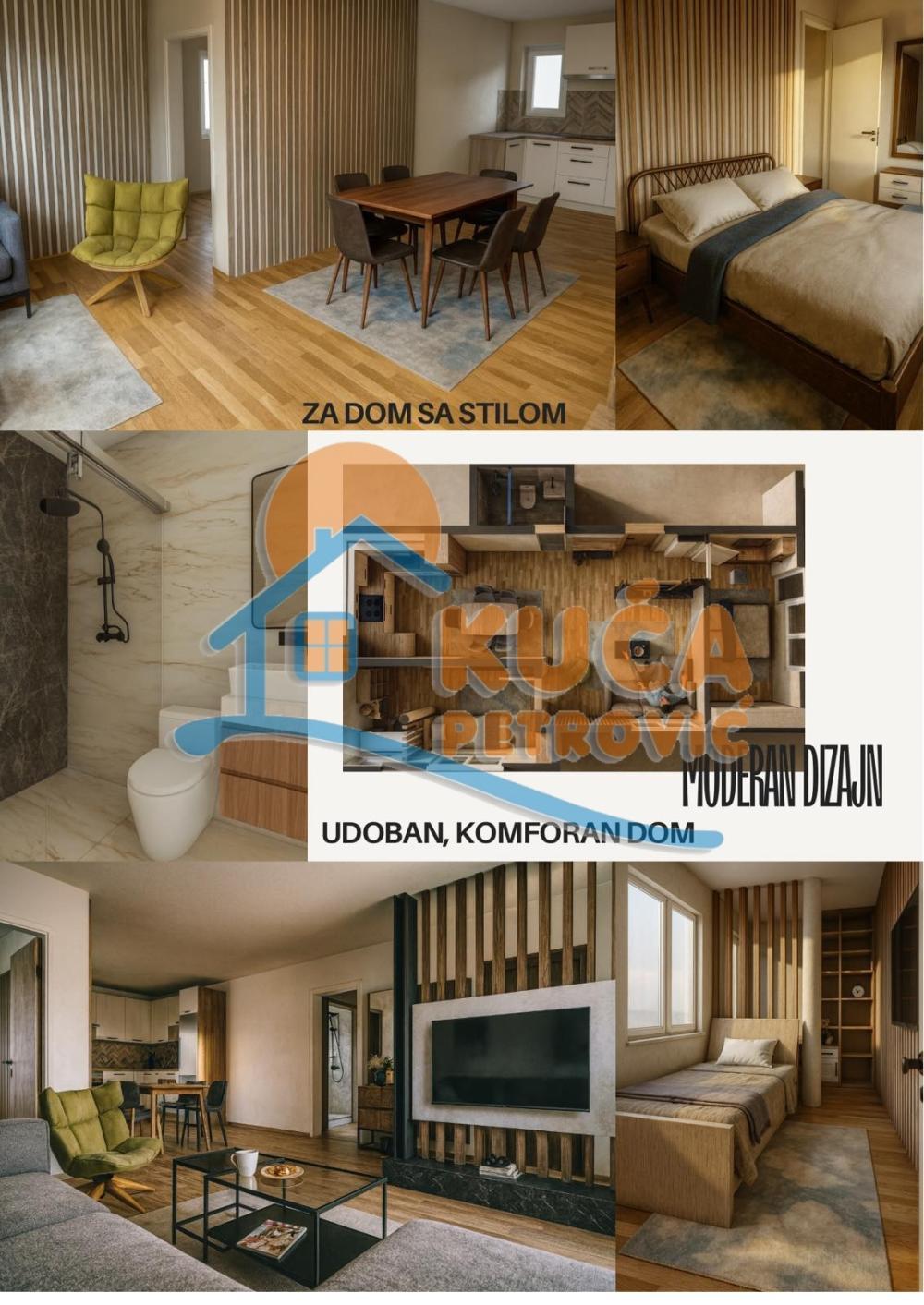 Glavna slika -Stan u zgradi, novogradnja, uknjižen, grejanje na struju, oglas ID p-016075