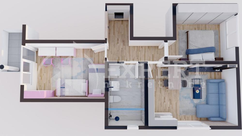 Slika 2 - Stan u zgradi, novogradnja, uknjižen, grejanje na struju, oglas ID p-016074