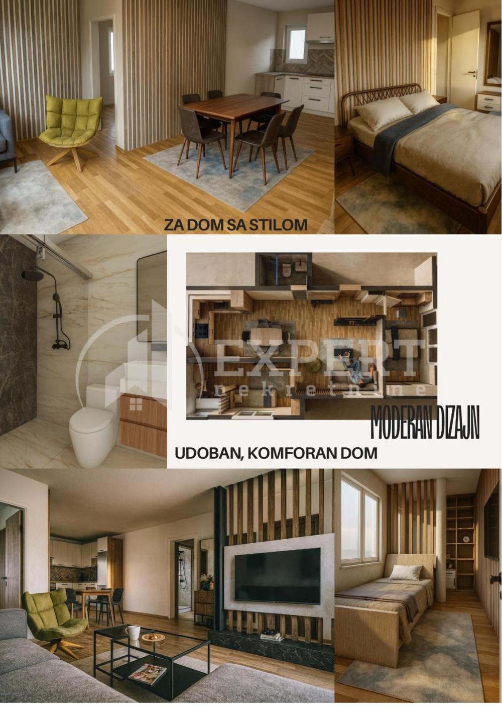 Glavna slika -Stan u zgradi, novogradnja, uknjižen, grejanje na struju, oglas ID p-016075