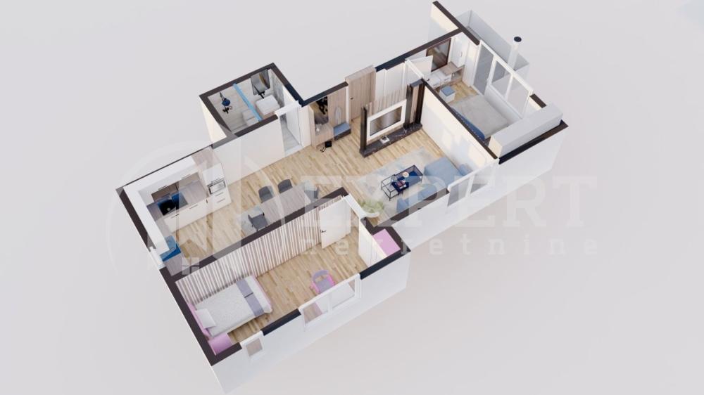 Slika 1 - Stan u zgradi, novogradnja, uknjižen, grejanje na struju, oglas ID p-016075