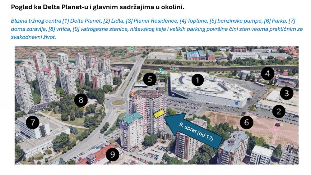 Slika 4 - TOP LOKACIJA – Vojvode Mišića (preko puta Delta Planeta) – 50m² – Kompletno namešten – 1/1 Vlasnik (Može kredit)